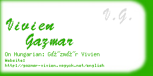 vivien gazmar business card